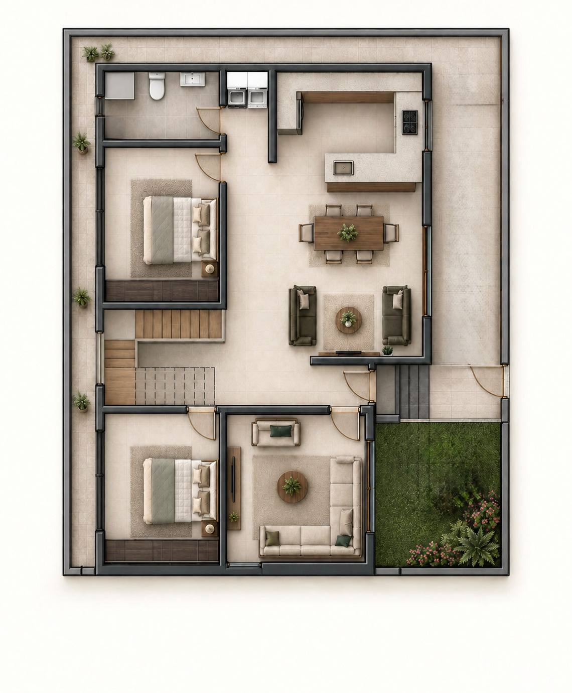 West House — floor plan